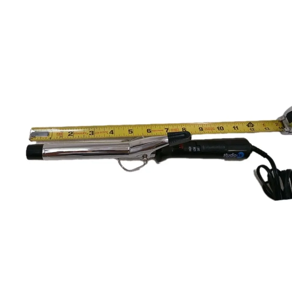 STUDIO Professional 3/4 Barrel Curling‎ Iron Salon Curls Swivel Cord Heats Fast